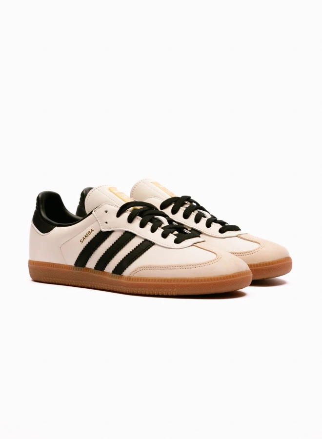 Adidas Originals Samba OG Cream White / Core Black / Sand Strata 4 Adidas Originals Samba OG Cream White / Core Black / Sand Strata - Image 4