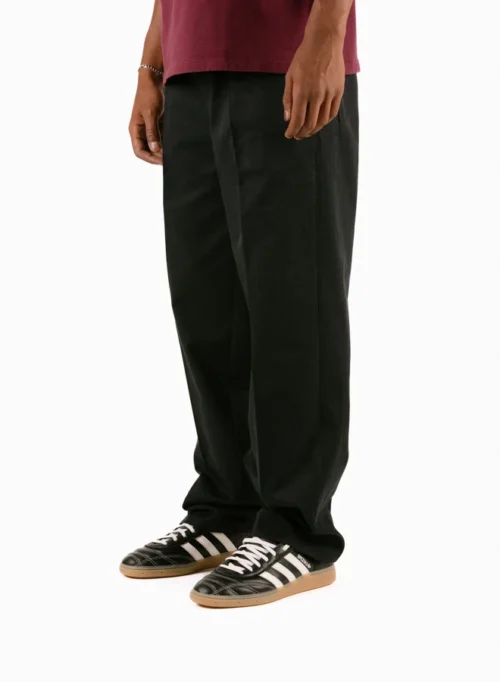 Regular Twill Pleated Chino’s Charcoal
