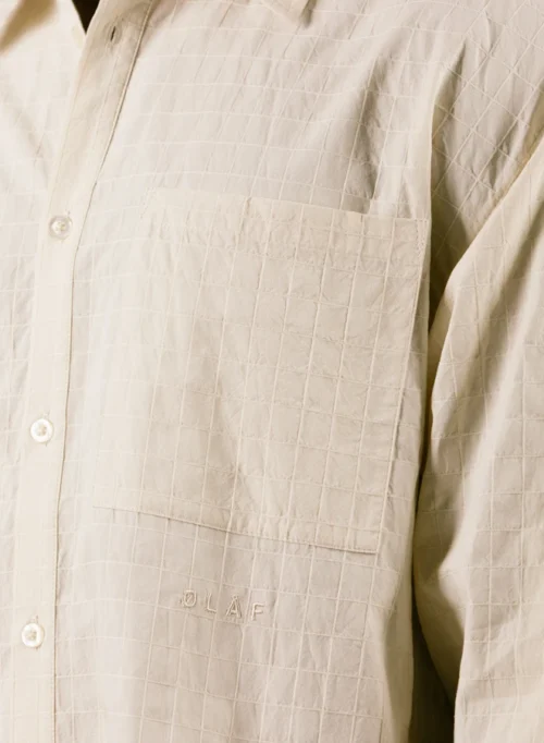 Textured Boxy Shirt Off-White -Urban Sneakers Shop image 1579