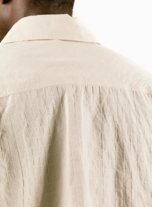 Textured Boxy Shirt Off-White -Urban Sneakers Shop image 1581