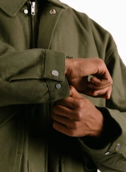 Inclined Pocket Jacket Green -Urban Sneakers Shop image 1588