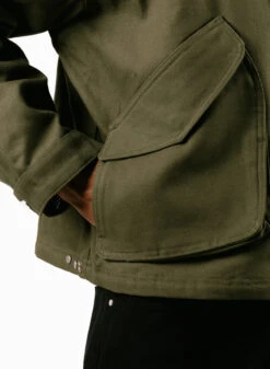 Inclined Pocket Jacket Green -Urban Sneakers Shop image 1589