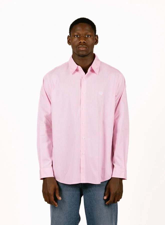 Beach Shirt Pink / White 2 Beach Shirt Pink / White - Image 2