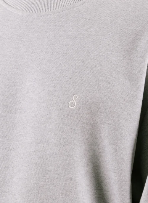 Script Logo Crewneck Heather Grey -Urban Sneakers Shop image 1623