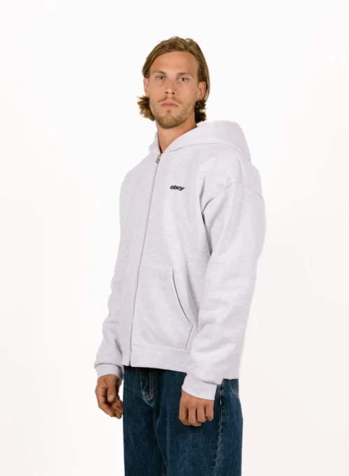 OBEY Gaze ZIP Hood Ash Grey 10 OBEY Gaze ZIP Hood Ash Grey -Urban Sneakers Shop image 1628