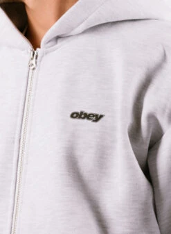 OBEY Gaze ZIP Hood Ash Grey -Urban Sneakers Shop image 1630