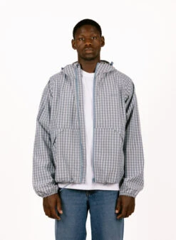 Checked Windbreaker Blue -Urban Sneakers Shop image 1636