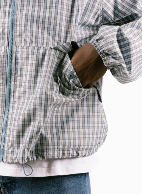 Checked Windbreaker Blue -Urban Sneakers Shop image 1640