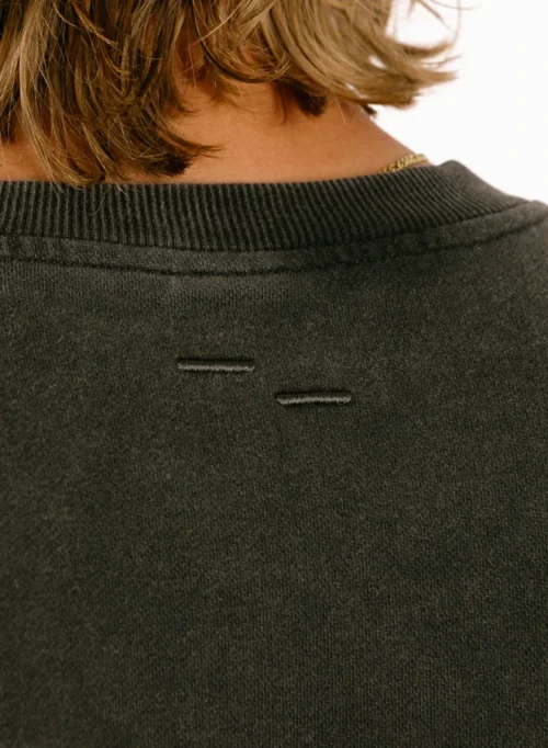 Filling Pieces Sweatshirt Boxy Embroidered Vintage Black 13 Filling Pieces Sweatshirt Boxy Embroidered Vintage Black -Urban Sneakers Shop image 1665