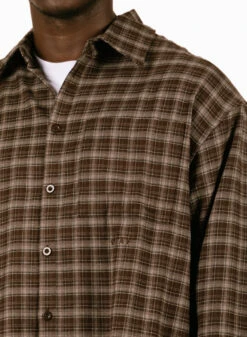 Plaid Boxy Shirt Hot Fudge -Urban Sneakers Shop image 1690