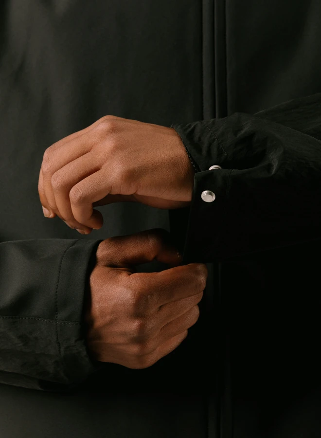 Nylon Track Jacket Black 6 Nylon Track Jacket Black - Image 6