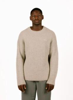 Hairy Knitted Crewneck Hemp