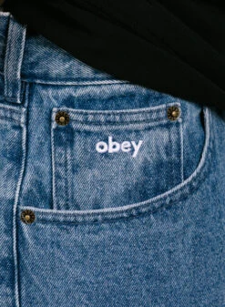 OBEY Bigwig Baggy Denim Light Indigo -Urban Sneakers Shop image 1729