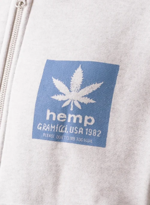 Gramicci Hemp Zip Hooded Sweatshirt Heather Ash 12 Gramicci Hemp Zip Hooded Sweatshirt Heather Ash -Urban Sneakers Shop image 1751