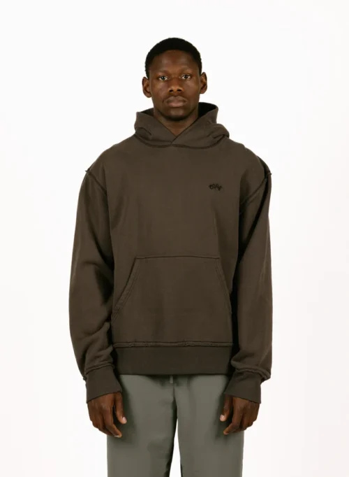 Signature Boxy Hoodie Charcoal