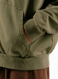 OBEY Lowercase Pigment Zip Hood Pigment Deep Lichen Green -Urban Sneakers Shop image 1790