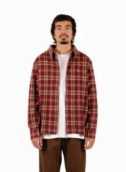 Salvatore Flannel Shirt Cabernet