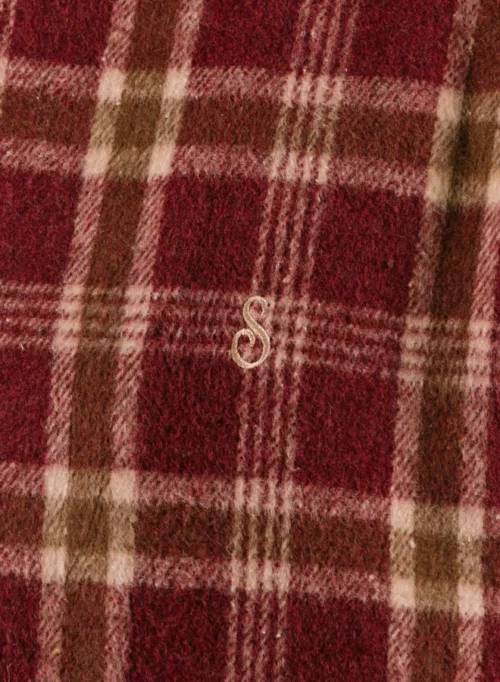 Salvatore Flannel Shirt Cabernet -Urban Sneakers Shop image 1796