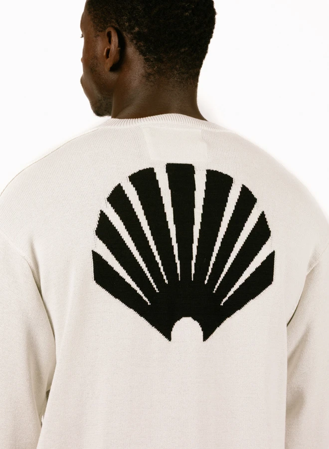 Knitted Logo Longsleeve Ecru / Black 8 Knitted Logo Longsleeve Ecru / Black - Image 8