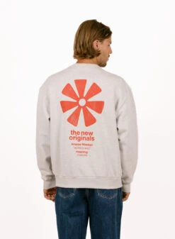 Adinkra Crewneck Light Grey Melange