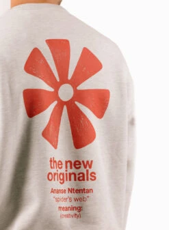 Adinkra Crewneck Light Grey Melange 9 Adinkra Crewneck Light Grey Melange -Urban Sneakers Shop image 1826