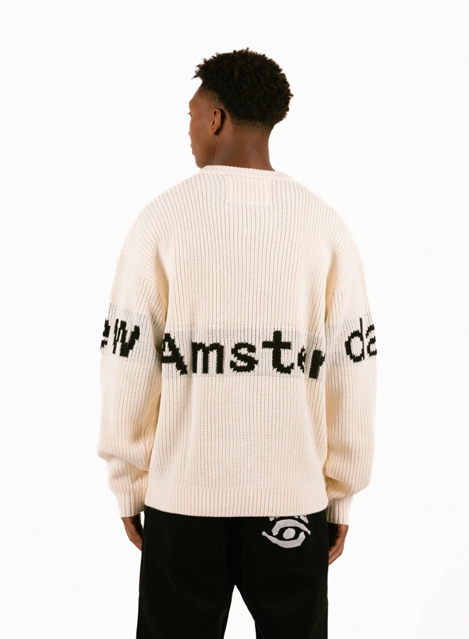 Name Crew Knit Ecru / Black 1 Name Crew Knit Ecru / Black