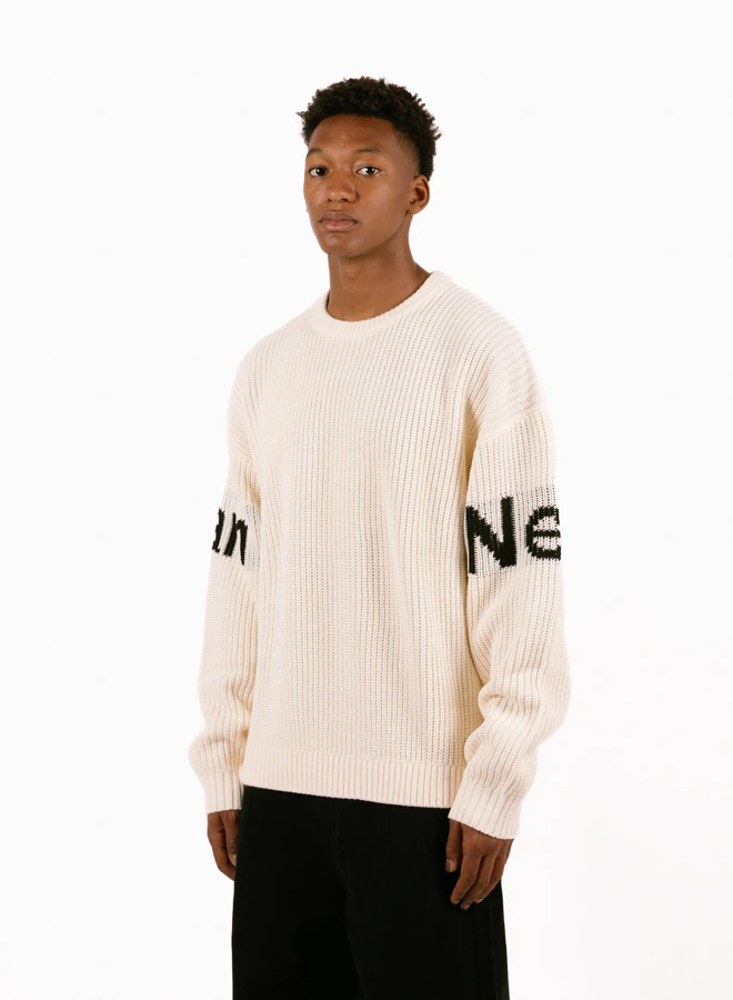 Name Crew Knit Ecru / Black 3 Name Crew Knit Ecru / Black - Image 3