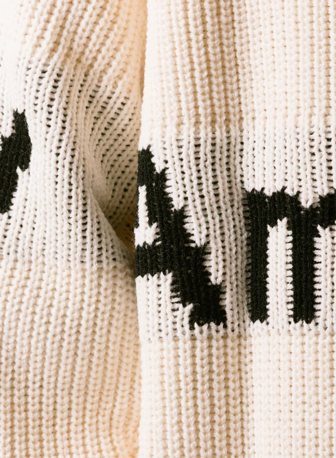 Name Crew Knit Ecru / Black 7 Name Crew Knit Ecru / Black - Image 7