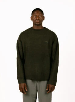 Signature Knitted Crewneck Olive Night