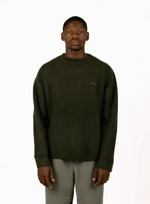 Signature Knitted Crewneck Olive Night