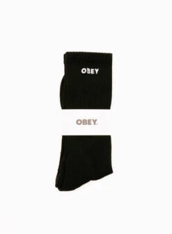 OBEY Bold Socks Black