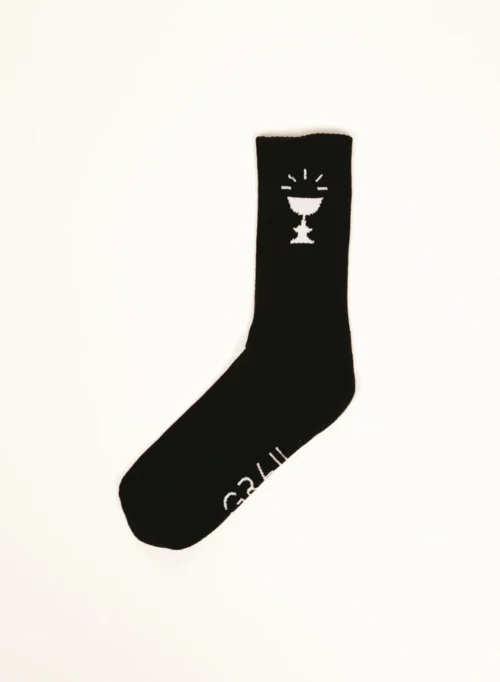 Cup Logo Sock Black