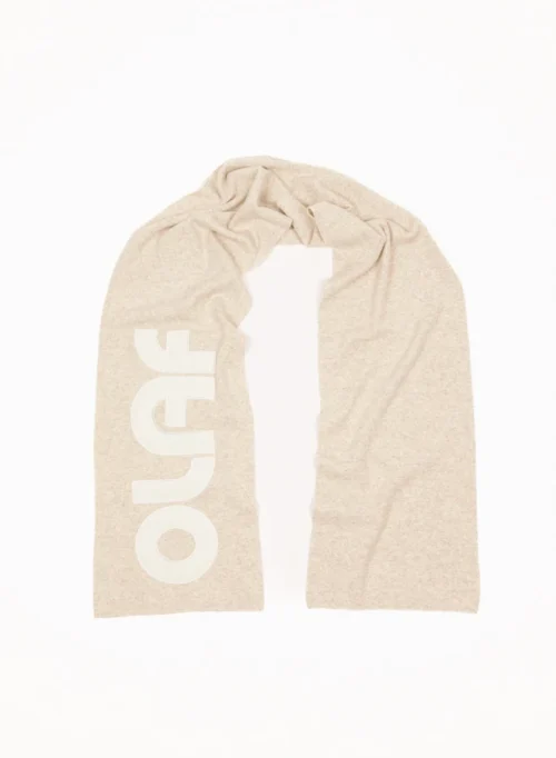 Retro Applique Scarf Cement