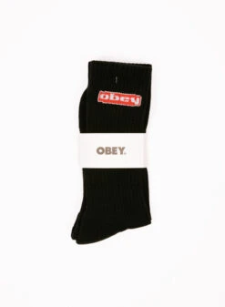OBEY Oval Socks Black