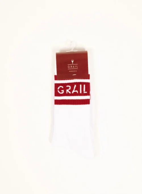 Band Logo Sock White/Bordeaux -Urban Sneakers Shop image 2020