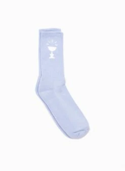 Cup Logo Sock Light Blue