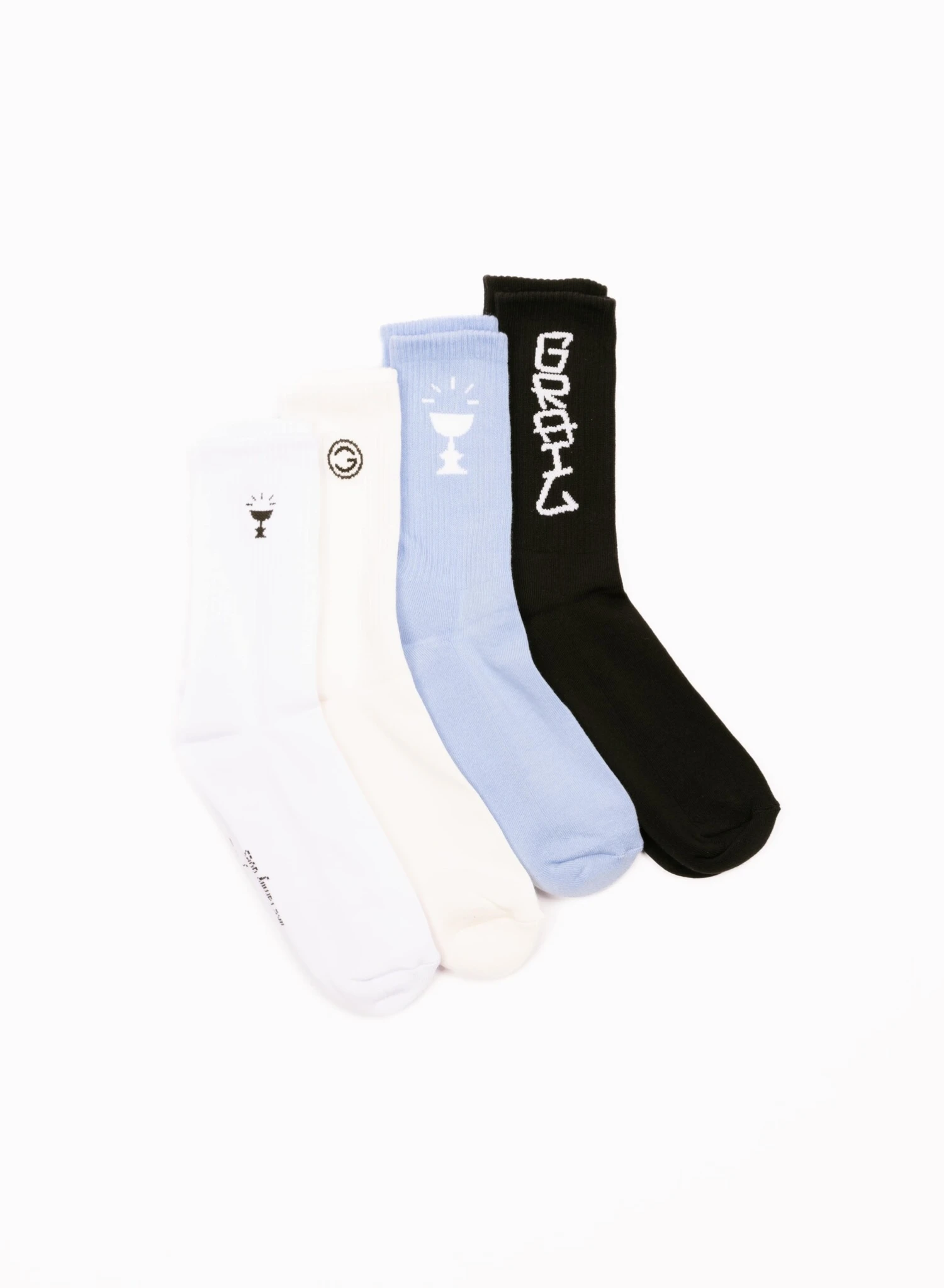 Cup Logo Sock Light Blue 3 Cup Logo Sock Light Blue - Image 3
