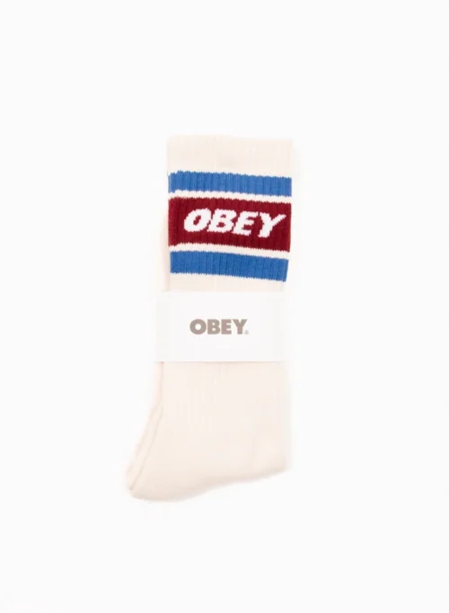 OBEY Cooper II Socks Unbleached / Rhubarb