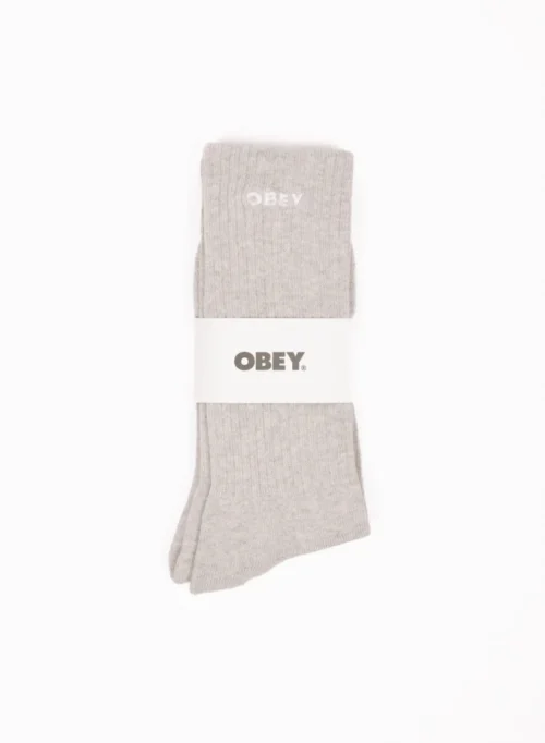OBEY Bold Socks Ash Grey