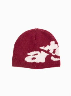 Ripped Arte Side Beanie Bordeaux