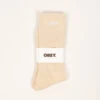 OBEY Bold Socks Unbleached