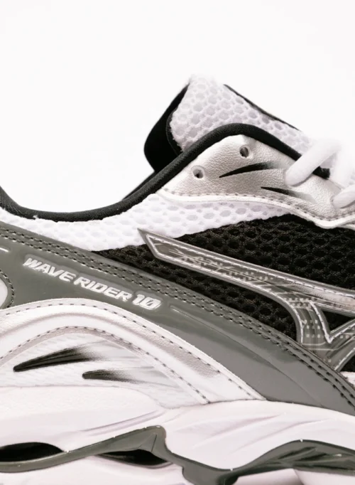 Mizuno Wave Rider 10 White Silver Black -Urban Sneakers Shop image 596
