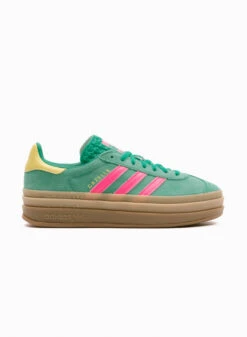 Adidas Originals Gazelle Bold W – Court Green / Lucid Pink / Pure Sulfur