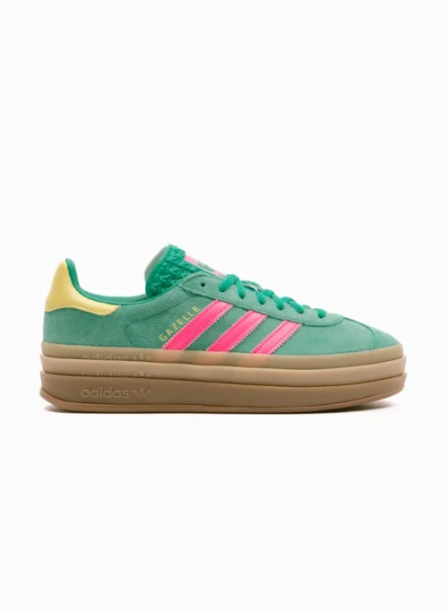 Adidas Originals Gazelle Bold W – Court Green / Lucid Pink / Pure Sulfur