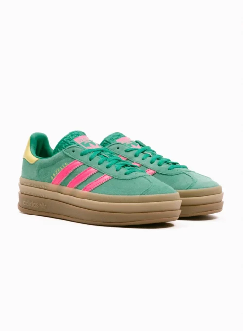 Adidas Originals Gazelle Bold W – Court Green / Lucid Pink / Pure Sulfur -Urban Sneakers Shop image 601