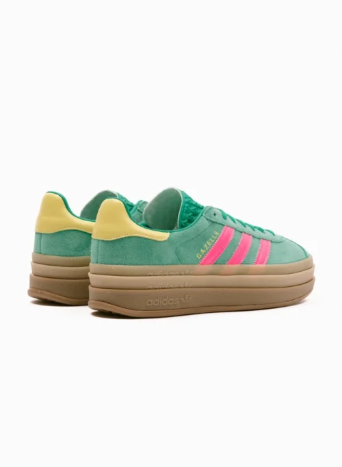 Adidas Originals Gazelle Bold W – Court Green / Lucid Pink / Pure Sulfur -Urban Sneakers Shop image 602