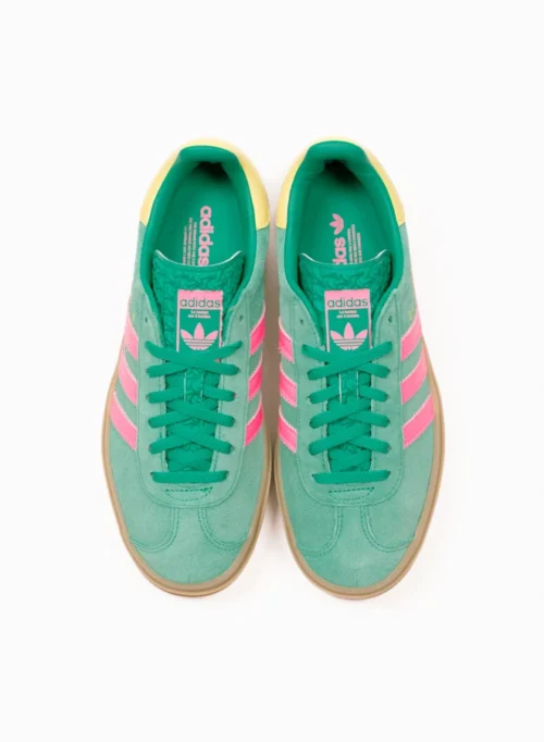 Adidas Originals Gazelle Bold W – Court Green / Lucid Pink / Pure Sulfur -Urban Sneakers Shop image 604