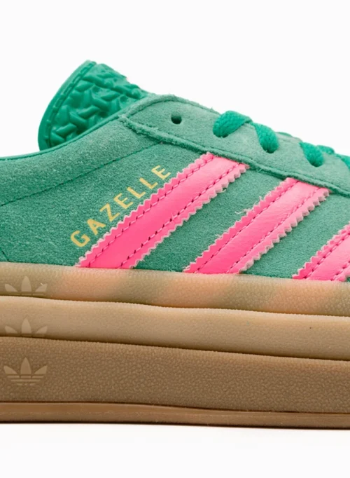 Adidas Originals Gazelle Bold W – Court Green / Lucid Pink / Pure Sulfur -Urban Sneakers Shop image 607
